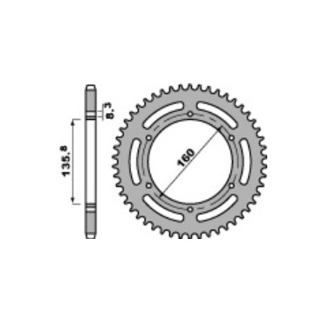 Couronne PBR acier standard 3552 - 520