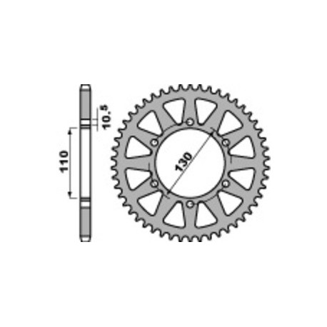 Couronne PBR acier standard 504 - 520