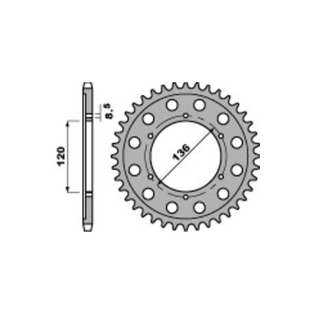 Couronne PBR acier standard 4324 - 428