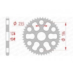 Couronne AFAM acier standard 12325 - 428