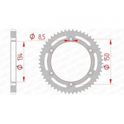 Couronne AFAM acier standard 16207 - 428