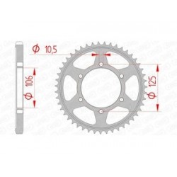 Couronne AFAM acier standard 86605 - 525