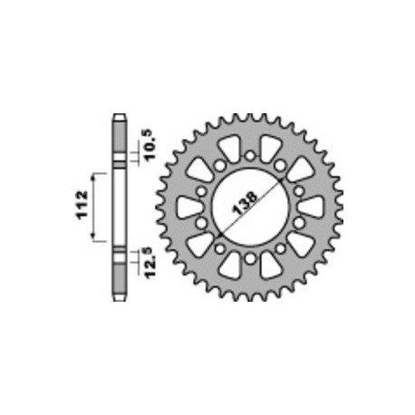 Couronne PBR acier standard 4684 - 525