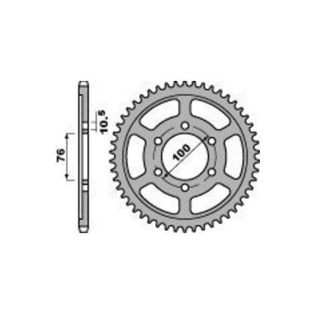 Couronne PBR acier standard 825 - 530