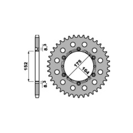 Couronne PBR acier standard 856 - 520