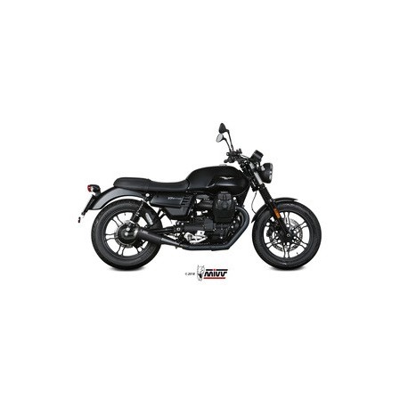 Silencieux mivv ghibli inox noir/casquette inox moto guzzi v7 iii