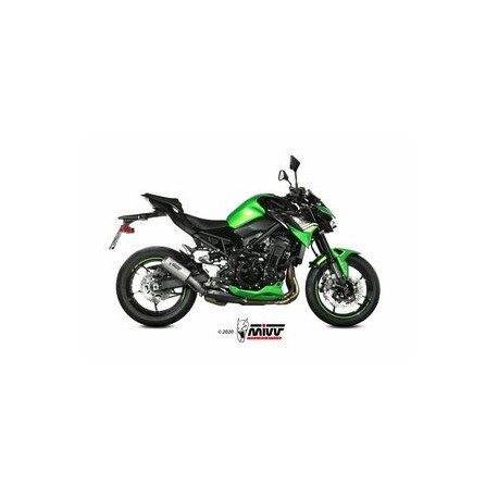 Silencieux MIVV MK3 inox/casquette inox Kawasaki Z900