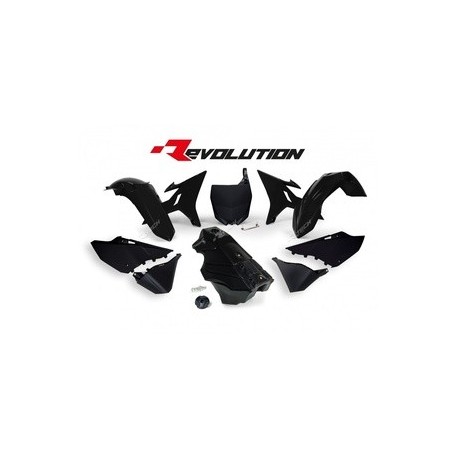 Kit plastique RACETECH Revolution + réservoir noir Yamaha YZ125/250