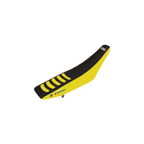 Housse de selle BLACKBIRD Double Grip 3 jaune/noir Suzuki RM85