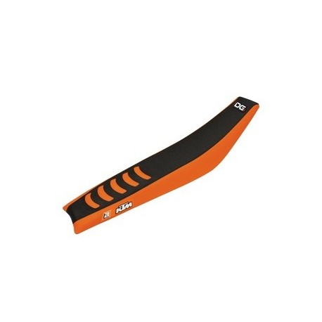 Housse de selle BLACKBIRD Double Grip 3 orange/noir KTM SX85