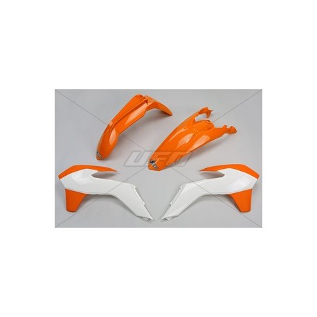 Kit plastique UFO couleur origine (15-16) orange/blanc KTM