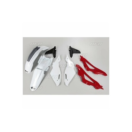 Kit plastique UFO couleur origine blanc/rouge/gris Husqvarna CR125