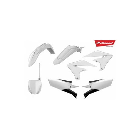 Kit plastique POLISPORT blanc Yamaha YZ450F