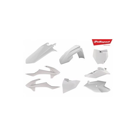 Kit plastique POLISPORT blanc KTM SX85