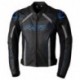 Veste RST S1 CE cuir noir/gris/bleu fluo taille S