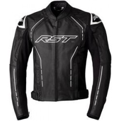 Veste RST S1 CE cuir noir/noir/blanc taille 4XL