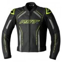 Veste RST S1 cuir homme - jaune fluo - S