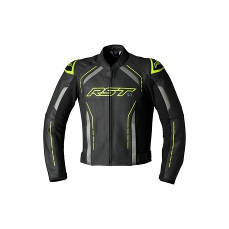 Veste RST S1 cuir homme - Neon yellow