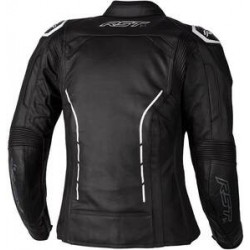 Veste femme RST S1 CE cuir noir/blanc taille XS