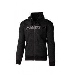 Hoodie RST x Kevlar Zip Through Factory Reinforced CE textile noir/gris taille L