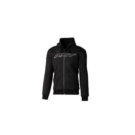 Hoodie RST x Kevlar Zip Through Factory Reinforced CE textile noir/gris taille L