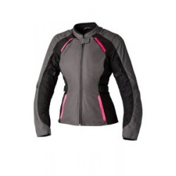 Veste femme RST Ava CE textile argent/noir/rose fluo taille XS