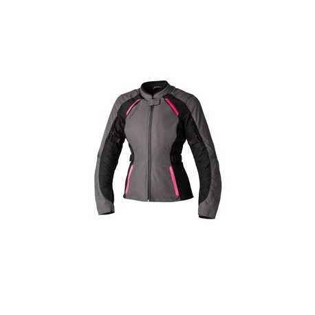 Veste femme RST Ava CE textile argent/noir/rose fluo taille XS