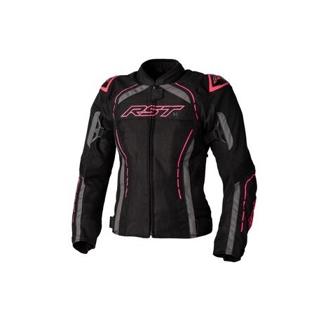 Veste femme RST S1 Mesh CE textile noir/rose fluo taille XS