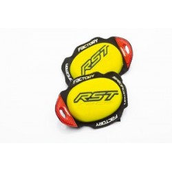 Slider genou RST Factory Reverse Velcro jaune fluo