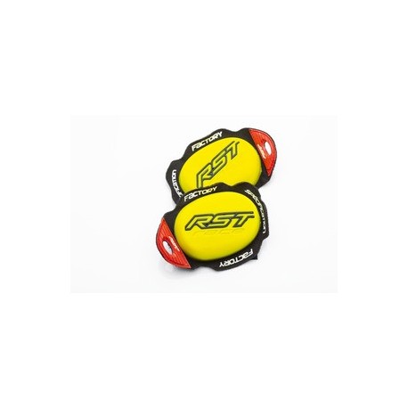 Slider genou RST Factory Reverse Velcro jaune fluo