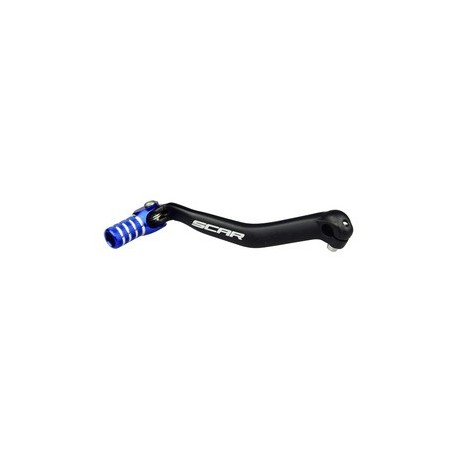 Sélecteur de vitesse SCAR noir mat/embout bleu Yamaha YZ125