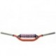 Guidon Ø28,6mm avec barre RENTHAL Twinwall replica Ricky Carmichael orange/mousse noire