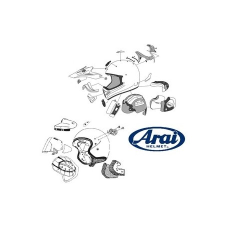 Platine écran arai pss diamond white