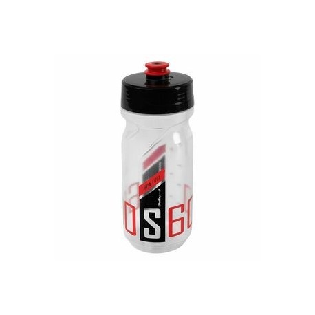 Bidon POLISPORT S600 clair/noir/rouge bouchon à visser 600ml