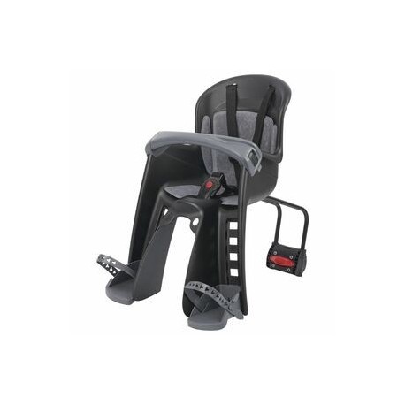 Siège enfant de vélo avant POLISPORT Bilby Junior FF fixation cadre - noir/gris foncé