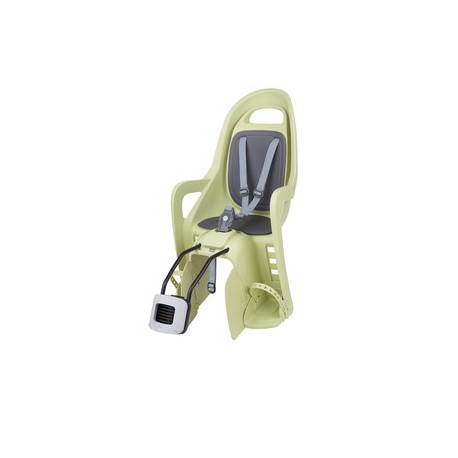 Siège enfant de vélo arrière POLISPORT Groovy Maxi FF fixation cadre - vert clair/gris foncé