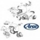 Platine Arai blanc casques arai type lrs