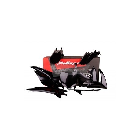 Kit plastique POLISPORT noir Honda CRF110F