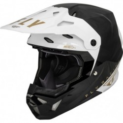 Casque FLY RACING Formula CP Slant Noir/Blanc/Gold XL