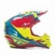 Casque FLY RACING F2 Carbon Mips Retrospec 2017 Rouge/Hi-Vizion S