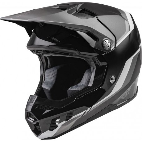 Casque FLY RACING Formula CC Driver Noir/Charcoal/Blanc XL