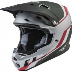 Casque FLY RACING Formula CC Driver Silver/Rouge/Blanc XS