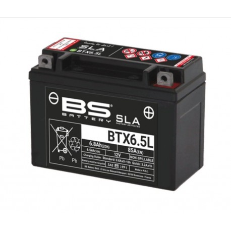 Batterie BS BATTERY SLA sans entretien activée usine - BTX6.5L