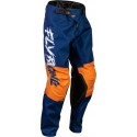 Pantalon FLY RACING Kinetic Khaos Blanc/Navy/Orange Enfant 18