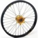 Roue avant complète HAAN WHEELS Tubeless 21x2,15x36T jante noir/moyeu or