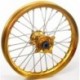 Roue arrière complète HAAN WHEELS Tubeless 18x4,25x36T jante or/moyeu or/rayons argent/têtes de rayons argent