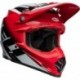 Casque BELL Moto-9S Flex - Rail Gloss Red/White