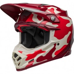 Casque BELL Moto-9S Flex - Ferrandis Méchant Gloss Red/Silver