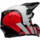 Casque BELL Moto-9S Flex - Hello Cousteau Stripes Gloss White/Red