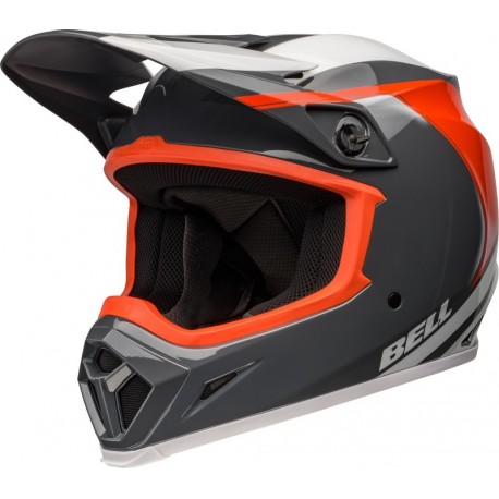 Casque BELL MX-9 Mips - Dart Gloss Charcoal/Orange